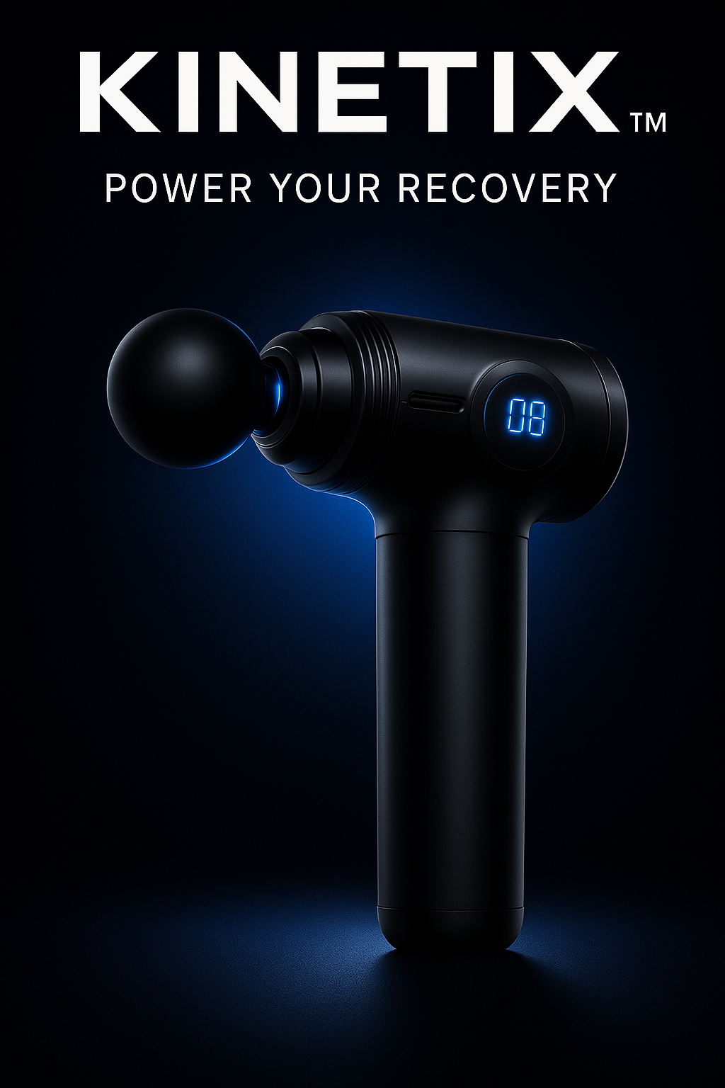 Kinetix™ Power Massage Gun — Deep Tissue Recovery Device